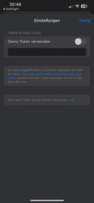 Screenshot - Settings - dark mode